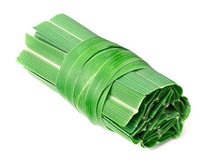 bunch of fresh lemongrass isolated on white background