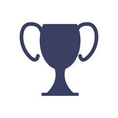 Isolated trophy silhouette style icon vector design