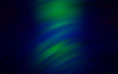 Dark Blue, Green vector background with wry lines. Colorful illustration in simple style with gradient. Pattern for your business design.