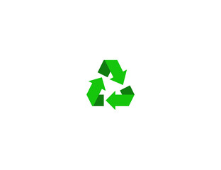 Recycling Symbol vector flat icon. Isolated recycling emoji illustration symbol