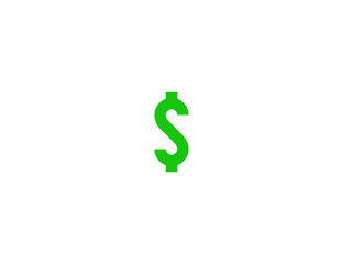 Obraz premium Dollar Sign vector flat icon. Isolated Dollar Sign emoji illustration symbol