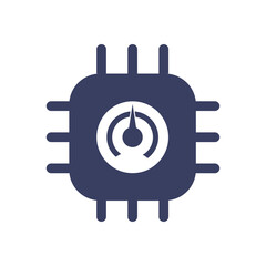 Chronometer instrument silhouette style icon vector design