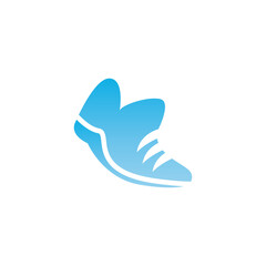 Sport shoe gradient style icon vector design