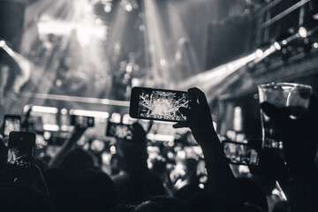 foto de celular en recital