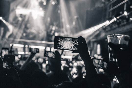 foto de celular en recital