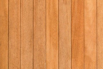 background and texture of decorative teak wood striped on surface wall