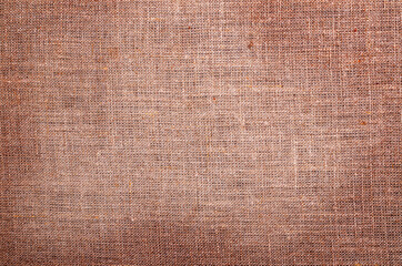 Brown burlap background.