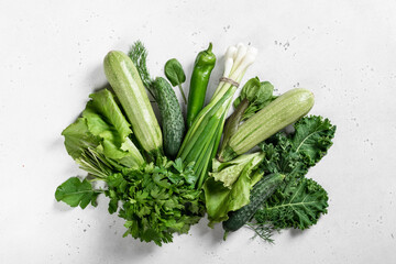 green vegetables and herbs © CHZU