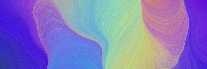 Fototapeta premium colorful vibrant background graphic with modern soft swirl waves background design with slate blue, ash gray and rosy brown color