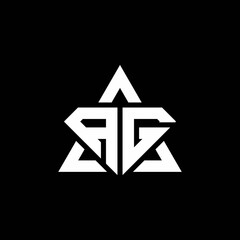 AG monogram logo with diamond shape and triangle outline