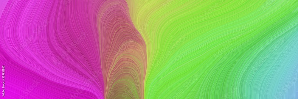 Poster colorful vibrant background graphic with modern soft swirl waves background illustration with mulber