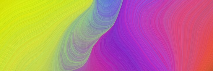 colorful vibrant background graphic with abstract waves design with green yellow, moderate violet and light slate gray color