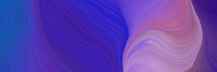 Obraz premium colorful vibrant background graphic with abstract waves design with dark slate blue, pastel purple and moderate violet color