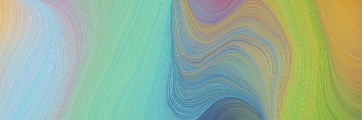 colorful vibrant creative waves graphic with curvy background design with dark gray, dark sea green and yellow green color