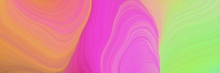 Obraz premium colorful vibrant background graphic with modern soft swirl waves background design with light coral, light green and dark salmon color
