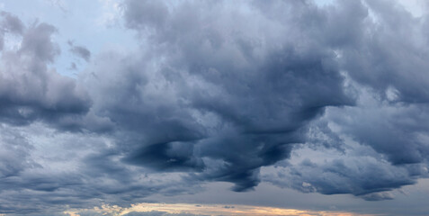 Fototapeta na wymiar time lapse clouds over the sky