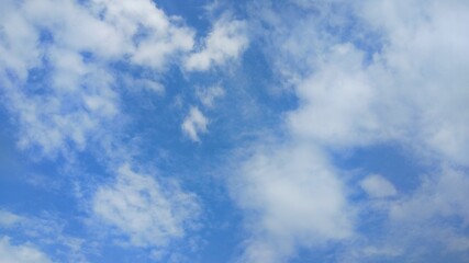 dramatic clouds and blue sky