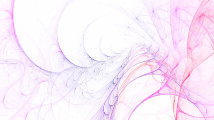 Fototapeta na wymiar 3D rendering abstract white fractal light background
