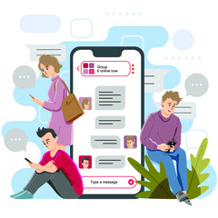 group messaging concept
