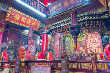 Fototapeta na wymiar Changyi Chenghuang Temple in Changhua City, Taiwan. The temple was originally built in 1733.