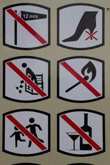 Prohibited sign - what is forbidden to do