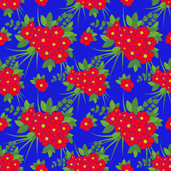 Seamless  beautiful flowers Pattern. Abstract texture designs can be used for backgrounds, motifs, textile, wallpapers, fabrics, gift wrapping, templates. Vector
