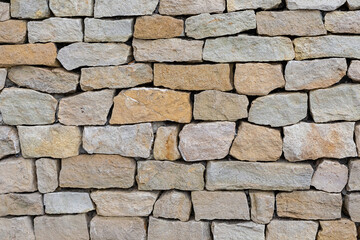 stone wall pavement background beige and brown hard natural pattern