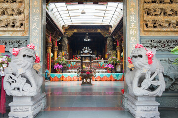 Anping Kaitai Matsu Temple in Tainan, Taiwan. The temple was originally built in 1661.