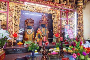 Anping Kaitai Matsu Temple in Tainan, Taiwan. The temple was originally built in 1661.