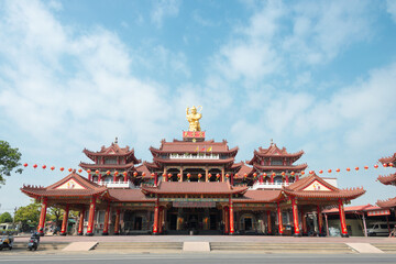 Xinying Taizi Temple in Yanshuei District, Tainan, Taiwan. Temple was originally built in 1688, New Temple built in 1992.