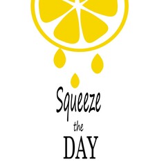 Obraz premium Fresh, juicy lemons pattern illustration