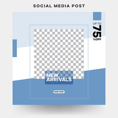 New arrivals collection social media banner template 