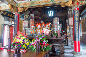 Fototapeta na wymiar Hubi Temple (Yanshui Matsu Temple) in Yanshuei District, Tainan, Taiwan. Temple was originally built in 1623.