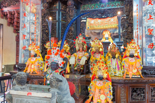 Hubi Temple (Yanshui Matsu Temple) in Yanshuei District, Tainan, Taiwan. Temple was originally built in 1623.
