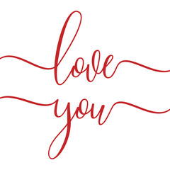Love you. Best being unique love quote. Modern calligraphy and hand lettering.