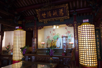 Taiwan Fu City God Temple in Tainan, Taiwan. The temple was built in 1669 during the Zheng Period...