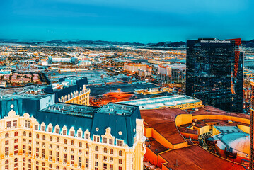 Main street of Las Vegas-is the Strip in evening time. © BRIAN_KINNEY