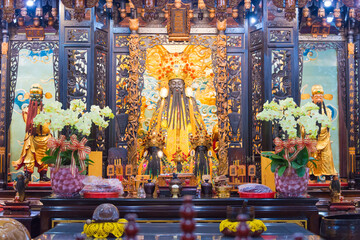 Taiwan Provincial City God Temple in Taipei, Taiwan. The temple was constructed in 1881.