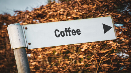 Street Sign to Coffee