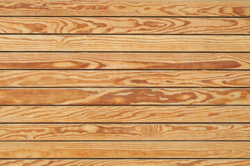 Background of wooden boards planed, horizontal, new.