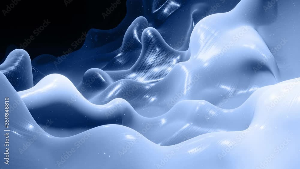 Poster smooth animation of liquid gradient in 4k. glossy paint surface as abstract looped stylish backgroun