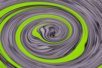 abstract contrast background curved lines bright green and gray tornado art decor