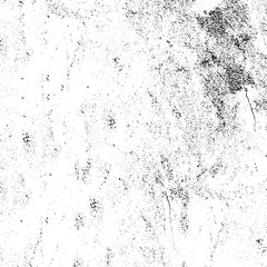 Grunge background black and white. Texture of chips, cracks, scratches, scuffs, dust, dirt. Dark monochrome surface. Old vintage vector pattern