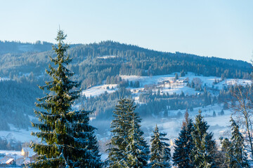 A fantastic winter landscape from Ortoaia, Dorna Arini, Suceava County, Romania