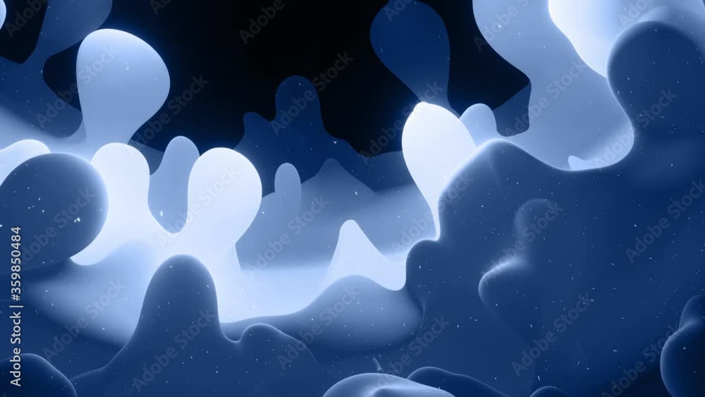 Poster smooth animation of liquid gray gradient in 4k. matte paint surface as abstract looped stylish backg
