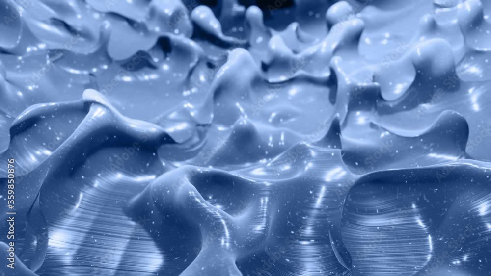 Poster smooth animation of liquid black gradient in 4k. glossy paint surface as abstract looped stylish bac