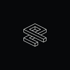 Professional Innovative 3D Initial ZP logo and PZ logo. Letter ZP PZ Minimal elegant Monogram. Premium Business Artistic Alphabet symbol and sign