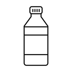 water bottle icon, line style