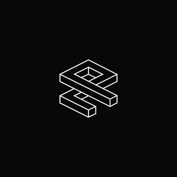 Professional Innovative 3D Initial ZP logo and PZ logo. Letter ZP PZ Minimal elegant Monogram. Premium Business Artistic Alphabet symbol and sign
