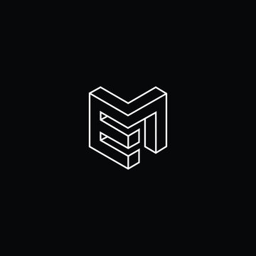EM | Design studio logo, Graphic print patterns, P logo design